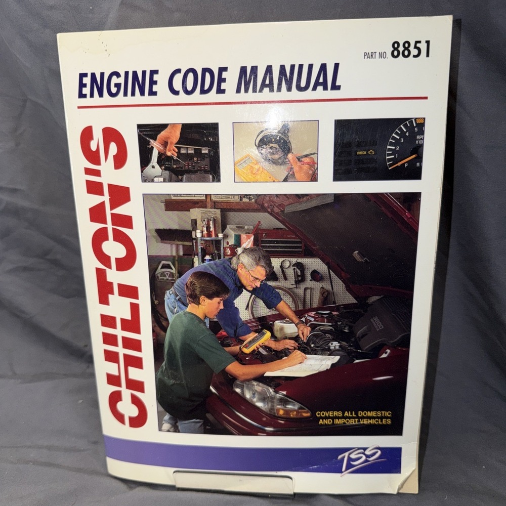 Vintage 81-94 8851 CHILTON'S ENGINE CODE MANUAL for Domestic & Import Vehicles